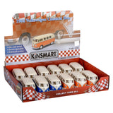 Die-Cast Pull Back 1962 VW Classic Bus (12 Piece Display)