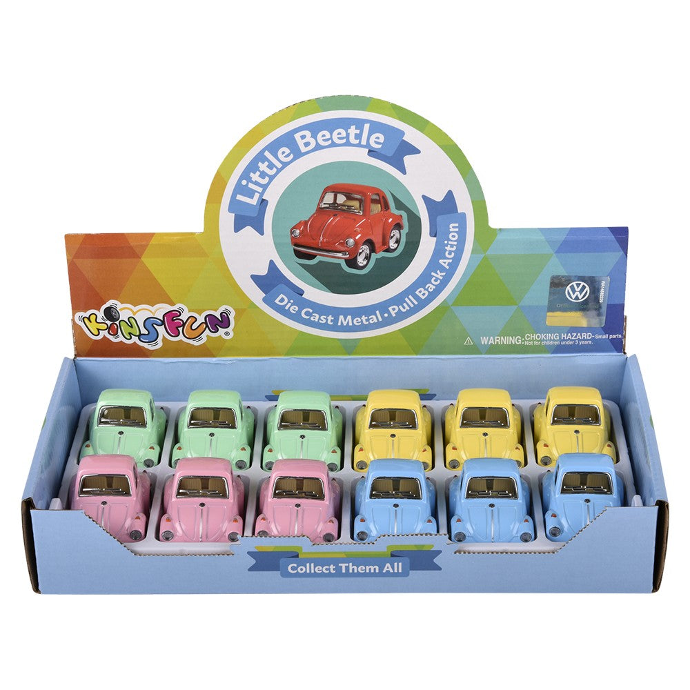 Die-Cast Pull Back VW Mini Beetle (1 DSP)