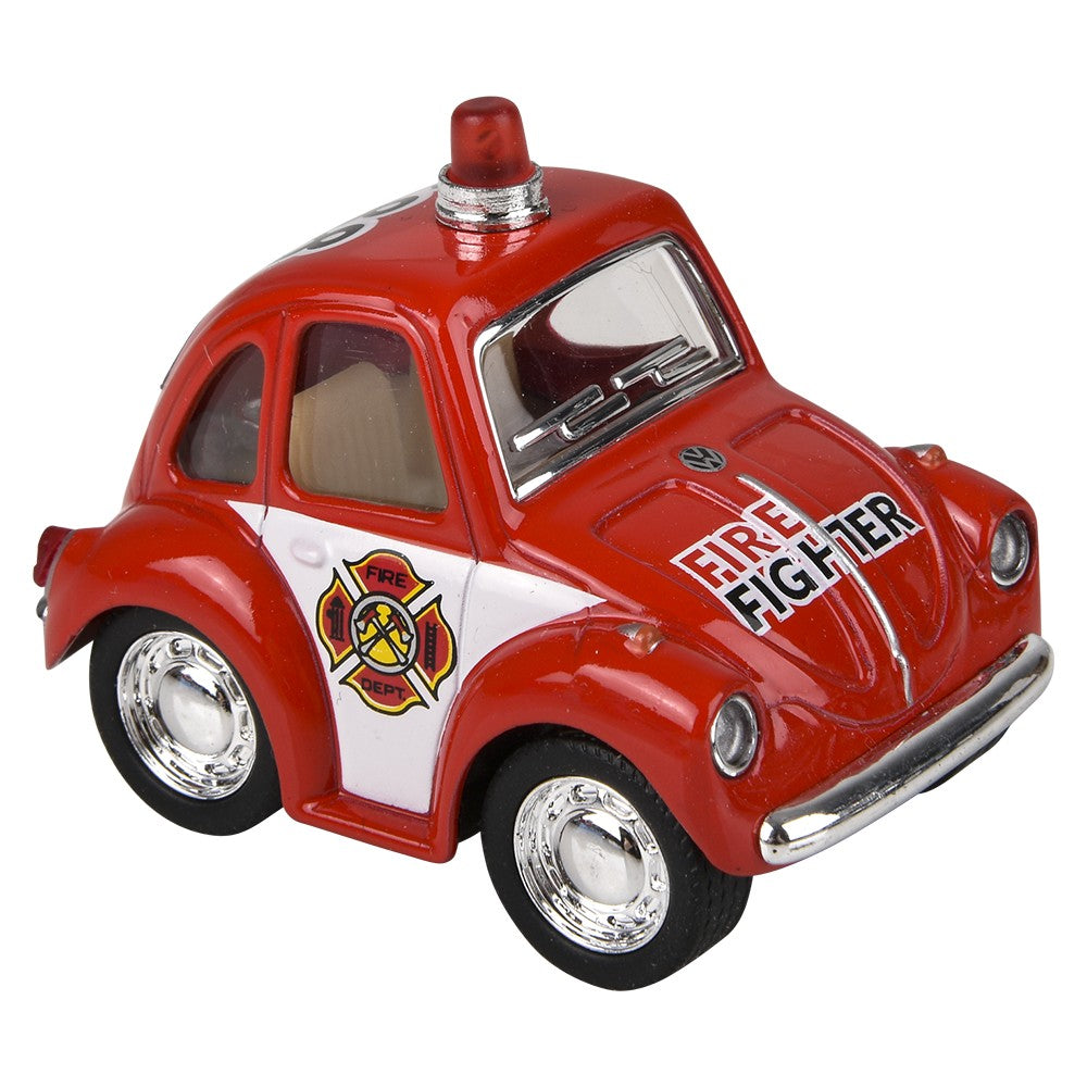 Die-Cast Pull Back VW Mini Police And Firefighter (1 DSP)