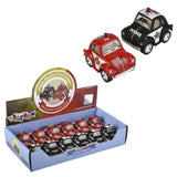 Die-Cast Pull Back VW Mini Police And Firefighter (1 DSP)