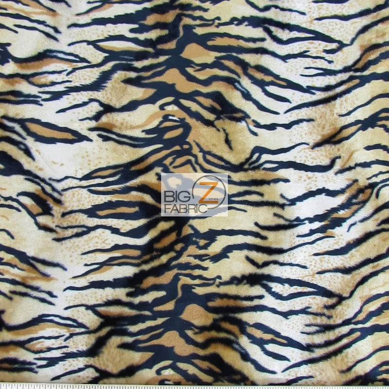 Velboa Faux Fur Tiger Animal Print Fabric By The Yard