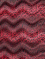 Red/Black Velboa Leopard Animal Fabric by the Yard