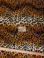Gold Velboa Leopard Animal Short Pile Fabric