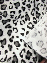 Brown/Light Brown Velboa Leopard Faux Fur Fabric