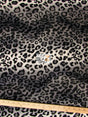 White/Grey Velboa Leopard Animal Short Pile Fabric