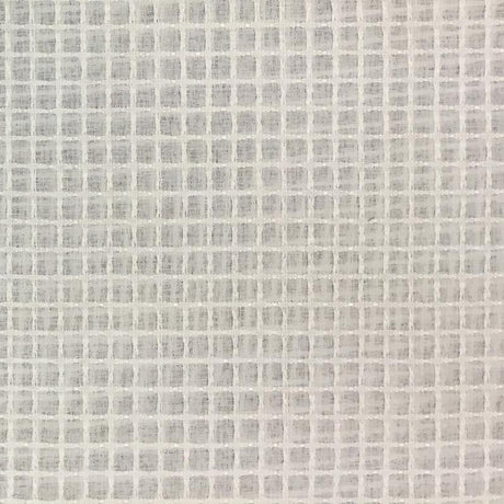 Victoria Sheer Polyester Fabric - Square Design, 110" Width (1 Yard)