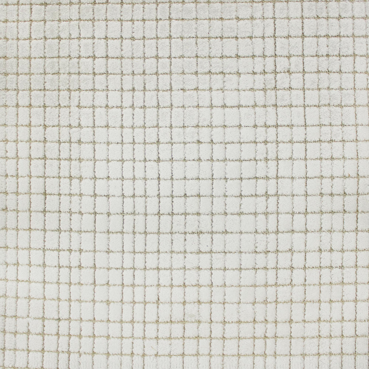 Vika Velvet Fabric - Geometric Small Square, 55" Width (1 Yard)