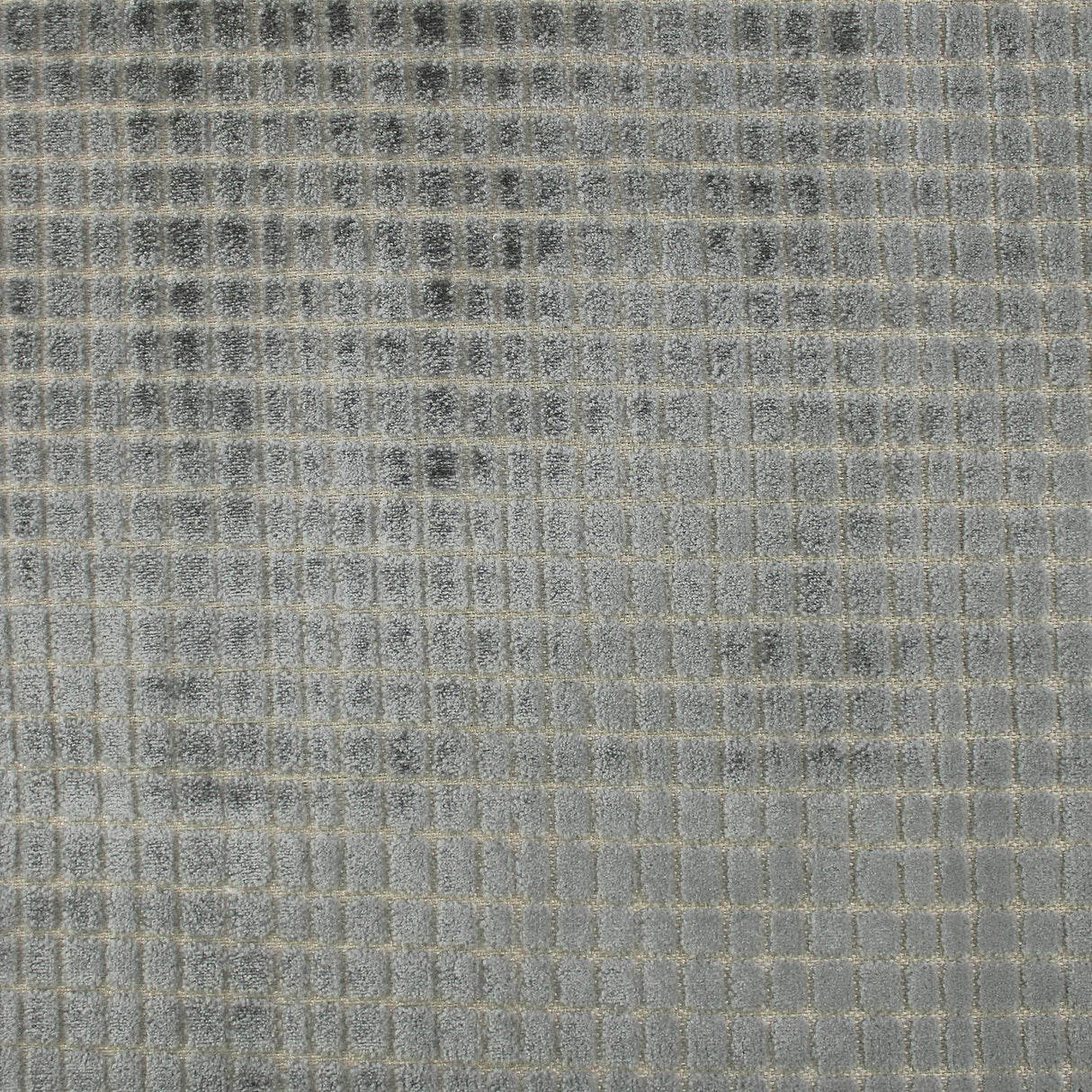 Vika Velvet Fabric - Geometric Small Square, 55" Width (1 Yard)