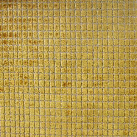 Vika Velvet Fabric - Geometric Small Square, 55" Width (1 Yard)