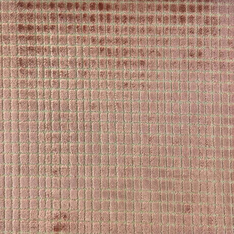 Vika Velvet Fabric - Geometric Small Square, 55" Width (1 Yard)
