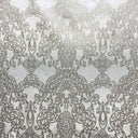 Vince Velvet Fabric - Damask Foil Print, 55" Width (1 Yard)