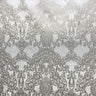 Vince Velvet Fabric - Damask Foil Print, 55" Width (1 Yard)