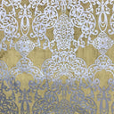 Vince Velvet Fabric - Damask Foil Print, 55" Width (1 Yard)