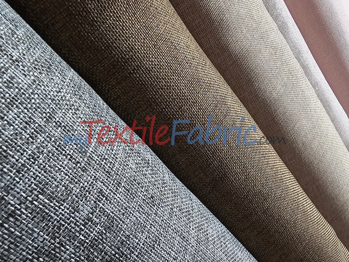 Vintage Linen Polyester Fabric - Faux Burlap, Rustic Natural Look, 58/60" Width (1 Yard)