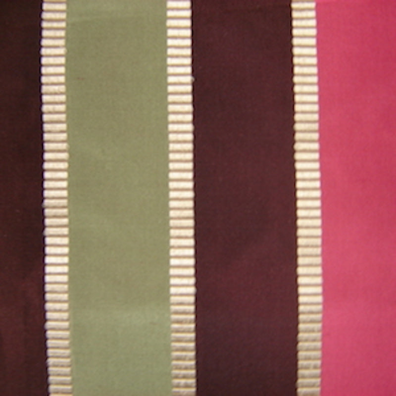 Viva Silk Fabric - Multi-Colored Stripe, 55" Width (1 Yard)