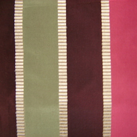 Viva Silk Fabric - Multi-Colored Stripe, 55" Width (1 Yard)