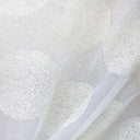 Vivenne Fabric Polyester Fabric - Circular Metallic Sheer, 116" Width (1 Yard)