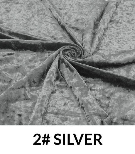 VLA1401 Crushed Velvet Polyester Spandex Fabric - Crushed Velvet, 58-60" Width