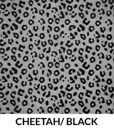 Flocked Mesh Cheetah - Polyester Mesh Fabric - Cheetah Print