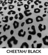 Flocked Mesh Cheetah - Polyester Mesh Fabric - Cheetah Print