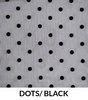 Flocked Mesh Polka Dots Polyester Fabric - Black Polka Dots, Mesh Fabric