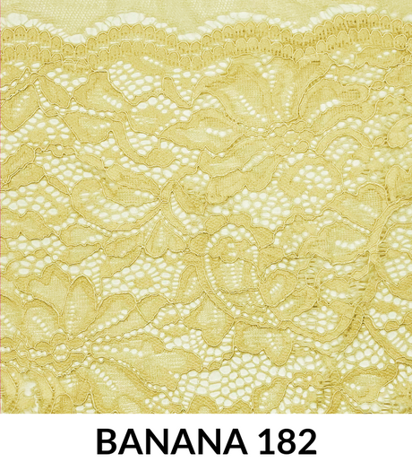 Stretch Lace Nylon Spandex Scalloped (T300) - Lace Fabric, Scalloped Pattern