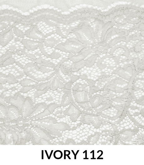 Stretch Lace Nylon Spandex Scalloped (T300) - Lace Fabric, Scalloped Pattern
