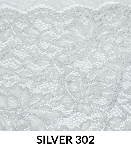 Stretch Lace Nylon Spandex Scalloped (T300) - Lace Fabric, Scalloped Pattern