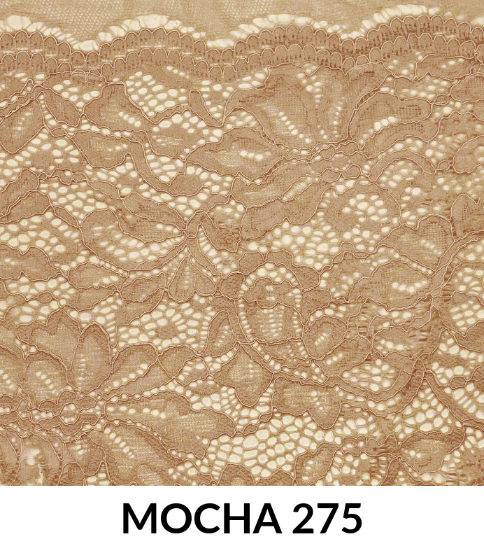 Stretch Lace Nylon Spandex Scalloped (T300) - Lace Fabric, Scalloped Pattern
