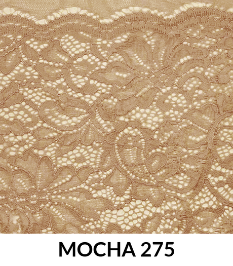 Stretch Lace Nylon Spandex Scalloped (T300) - Lace Fabric, Scalloped Pattern