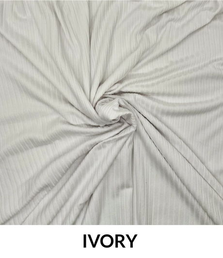 Yummy Rib 6 X 2 Polyester Spandex Fabric - Ribbed, Stretch Fabric