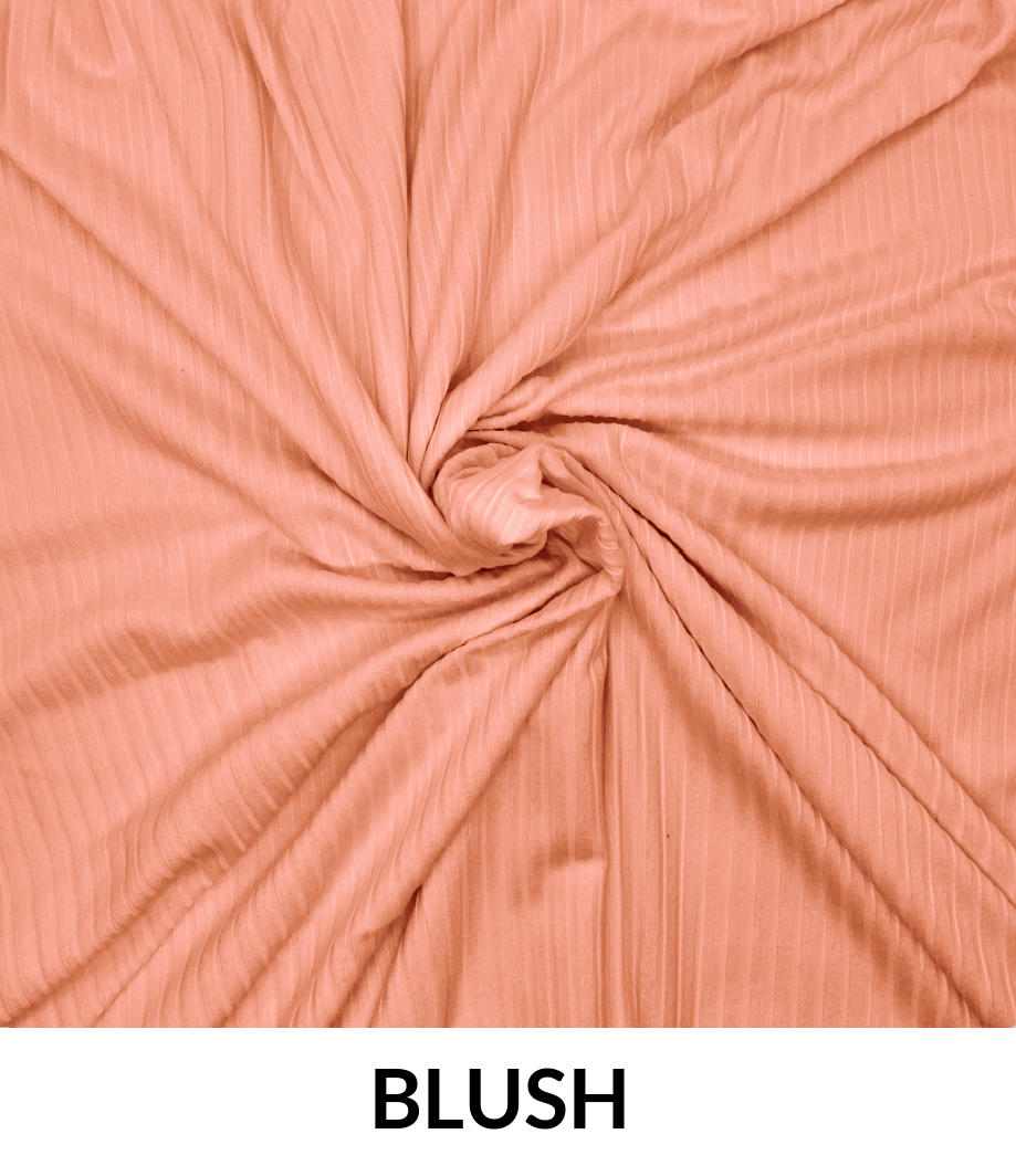 Yummy Rib 6 X 2 Polyester Spandex Fabric - Ribbed, Stretch Fabric