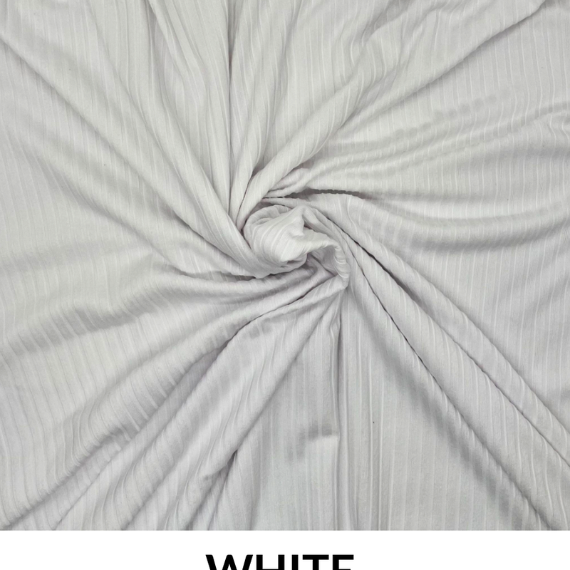 Yummy Rib 6 X 2 Polyester Spandex Fabric - Ribbed, Stretch Fabric