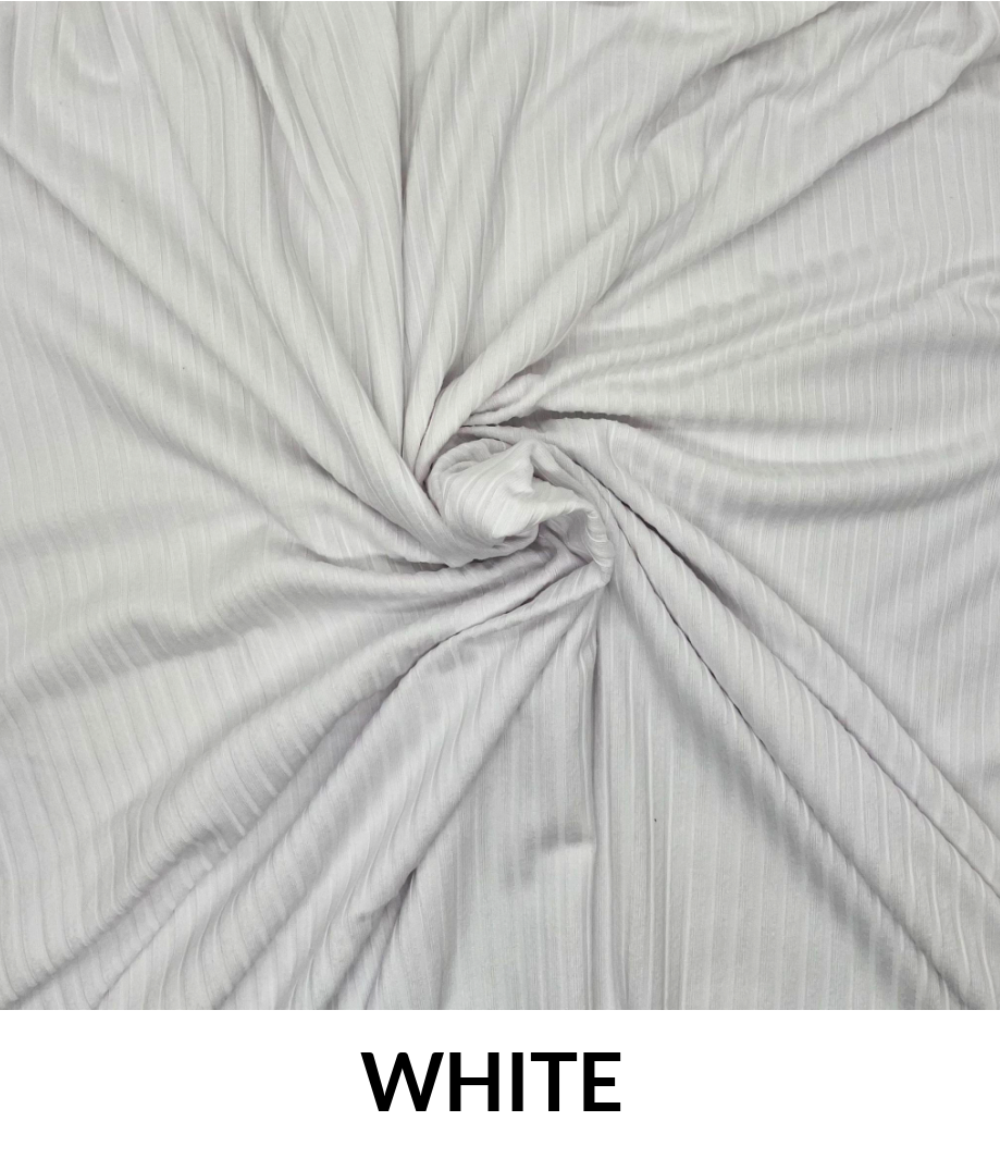 Yummy Rib 6 X 2 Polyester Spandex Fabric - Ribbed, Stretch Fabric