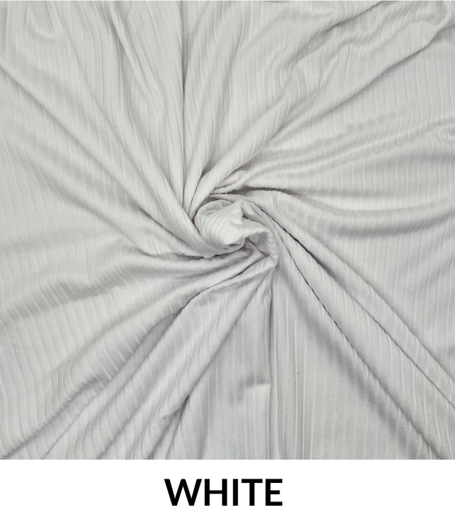 Yummy Rib 6 X 2 Polyester Spandex Fabric - Ribbed, Stretch Fabric