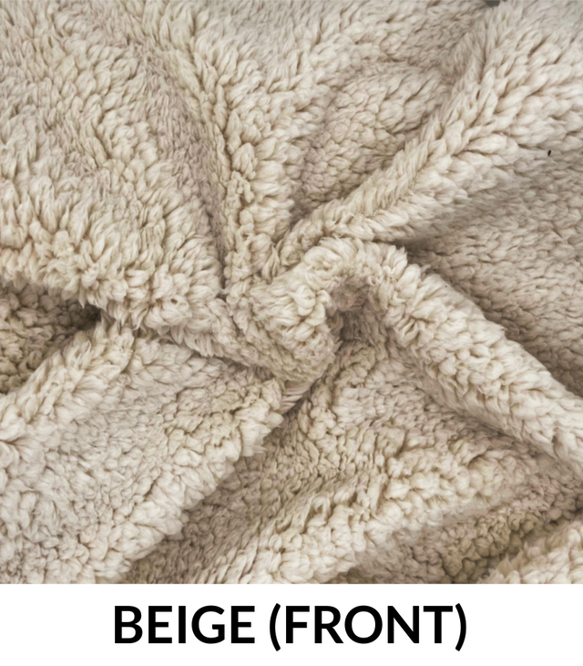 VLA2612 Polyester Fleece Fabric - Sherpa Blanket Style, White