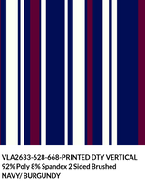 VLA2633 Vertical Print DTY Brushed Fabric - Vertical Print, Swatch Card