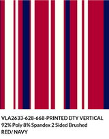 VLA2633 Vertical Print DTY Brushed Fabric - Vertical Print, Swatch Card