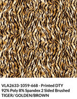 Animal Print DTY Brushed Fabric - Animal Print, Brushed Finish