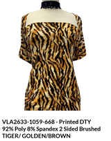 Animal Print DTY Brushed Fabric - Animal Print, Brushed Finish
