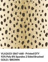 Animal Print DTY Brushed Fabric - Animal Print, Brushed Finish