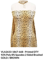 Animal Print DTY Brushed Fabric - Animal Print, Brushed Finish
