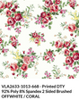 Medium Florals Print DTY Brushed Fabric - Floral Print, Multi Color