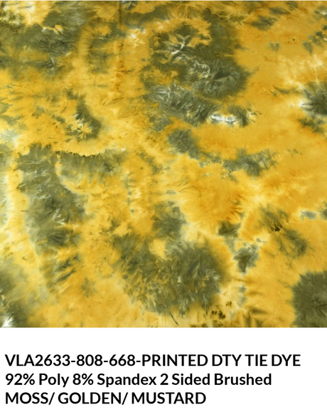 VLA2633 DTY Brushed Fabric - Tie Dye Print
