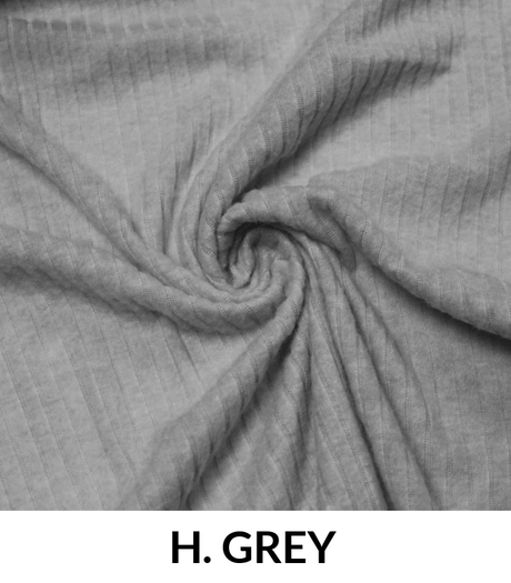 Rayon Spandex 185 GSM 8X5 Rib Fabric - Ribbed Knit, 185 GSM