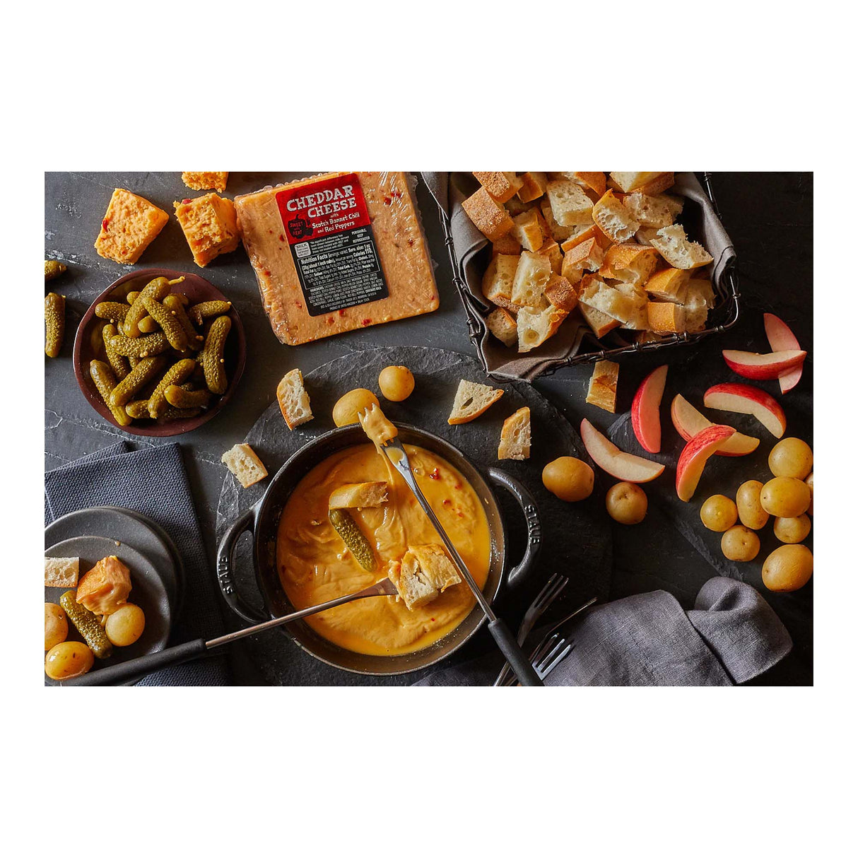 Cheddar Cheese with Scotch Bonnet Chili Peppers
