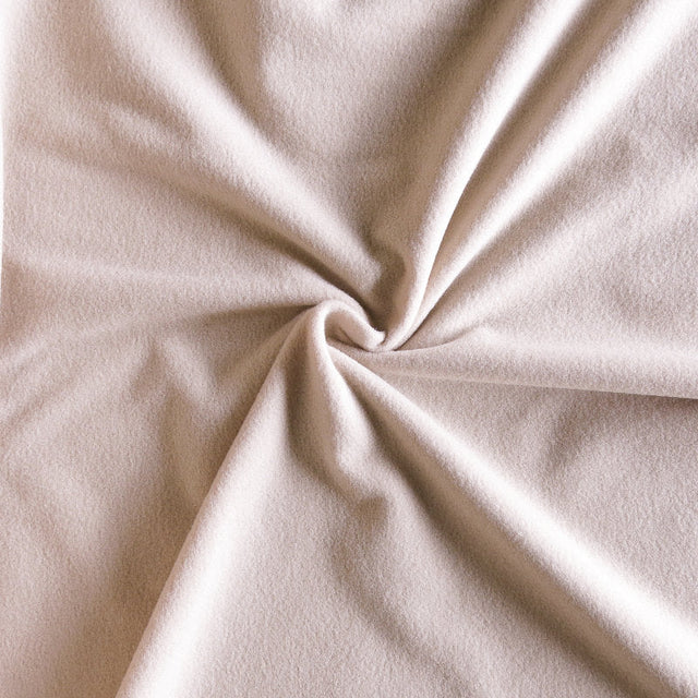 Polartec Powerstretch Fleece Knit Fabric Vanilla Cream