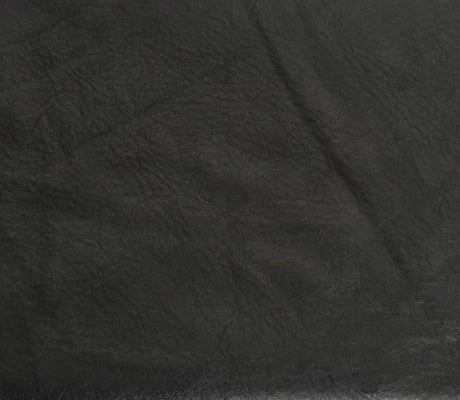 Faux Fur Vegan Leather Black Knit