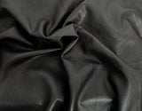 Faux Fur Vegan Leather Black Knit