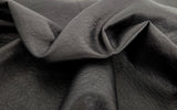 Faux Fur Vegan Leather Black Knit